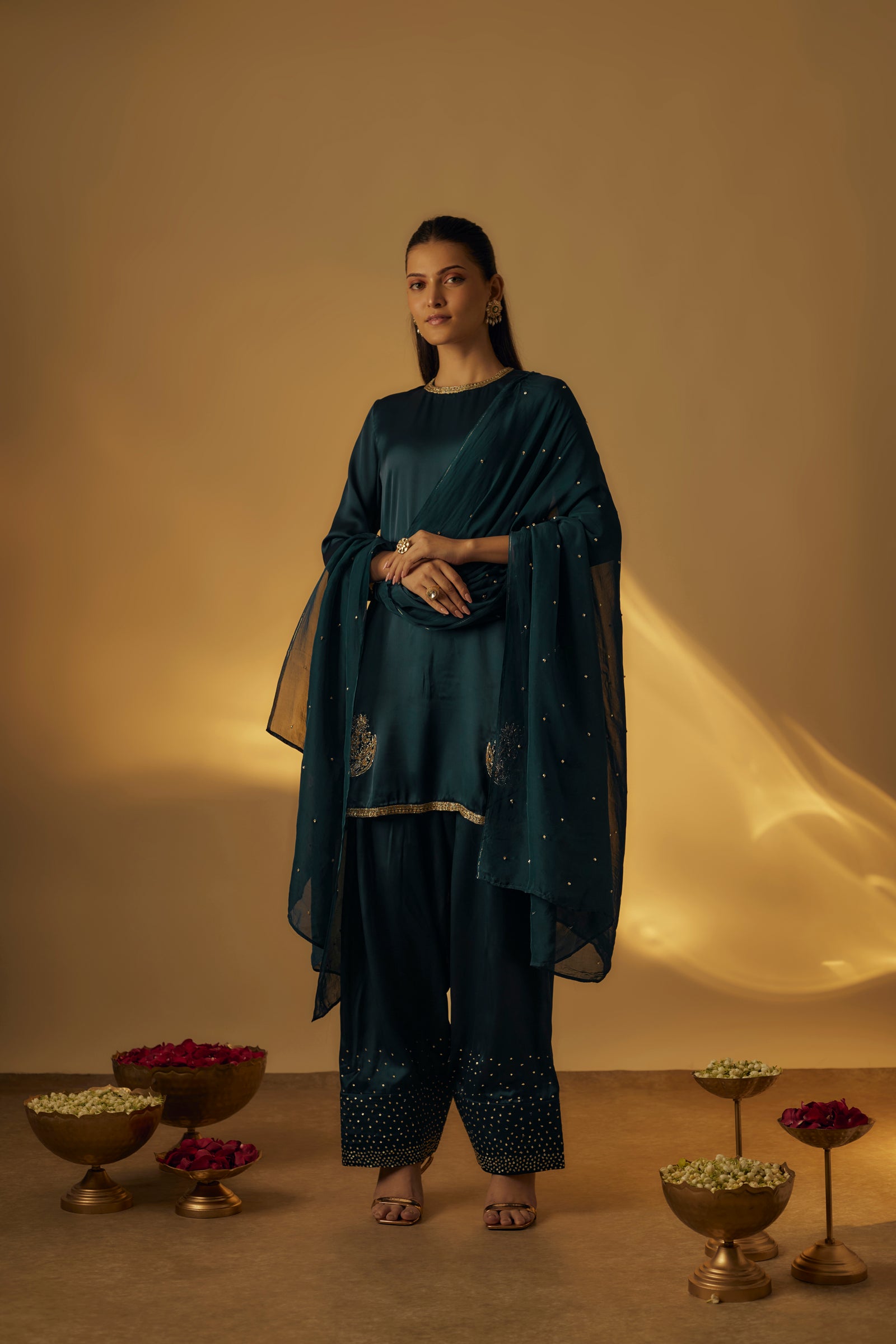 Midnight Blue Farshi Salwar Set