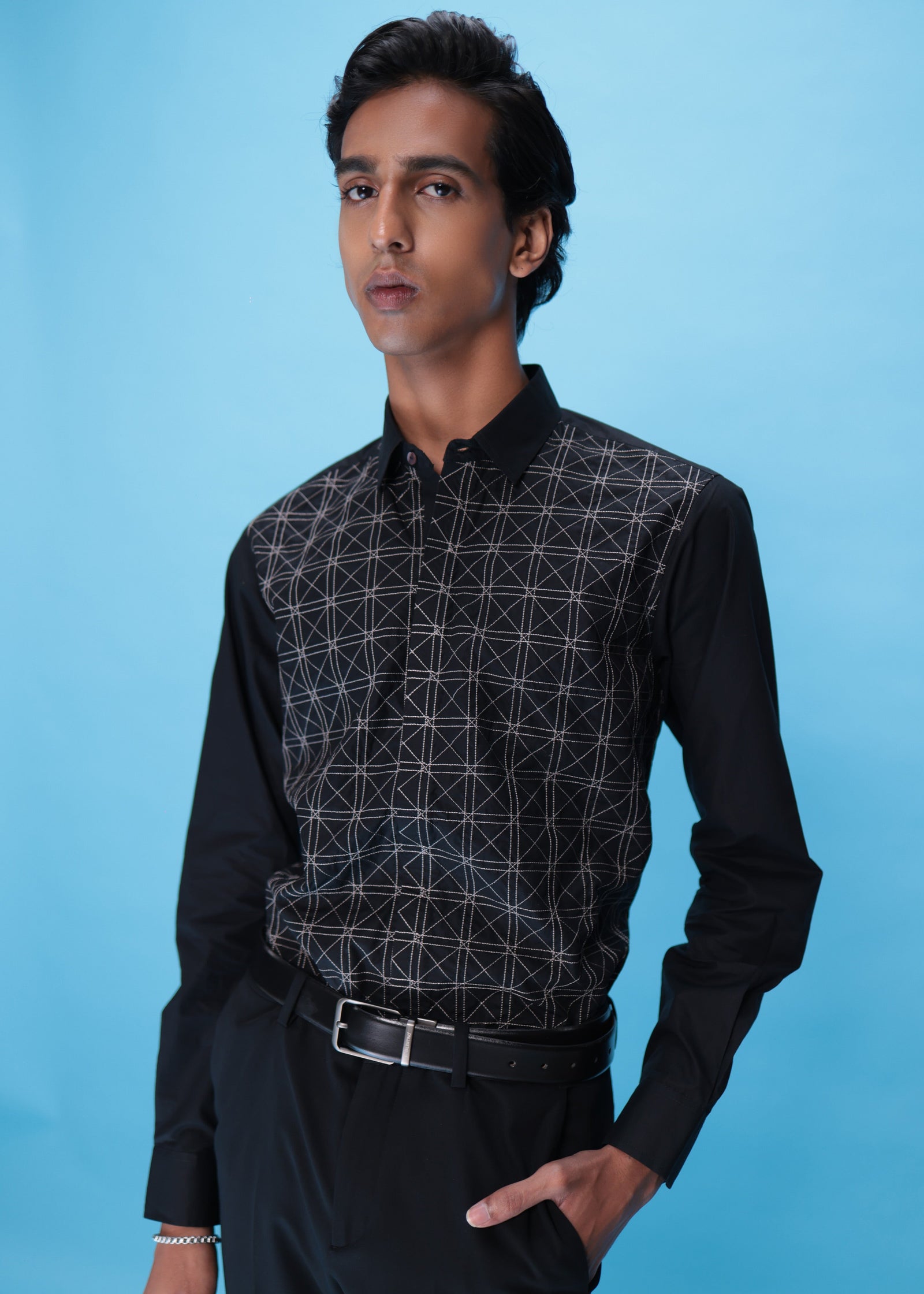 Charred Grid Shirt