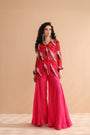 Bloody Mary tunic with exaggerated bell-bottoms.