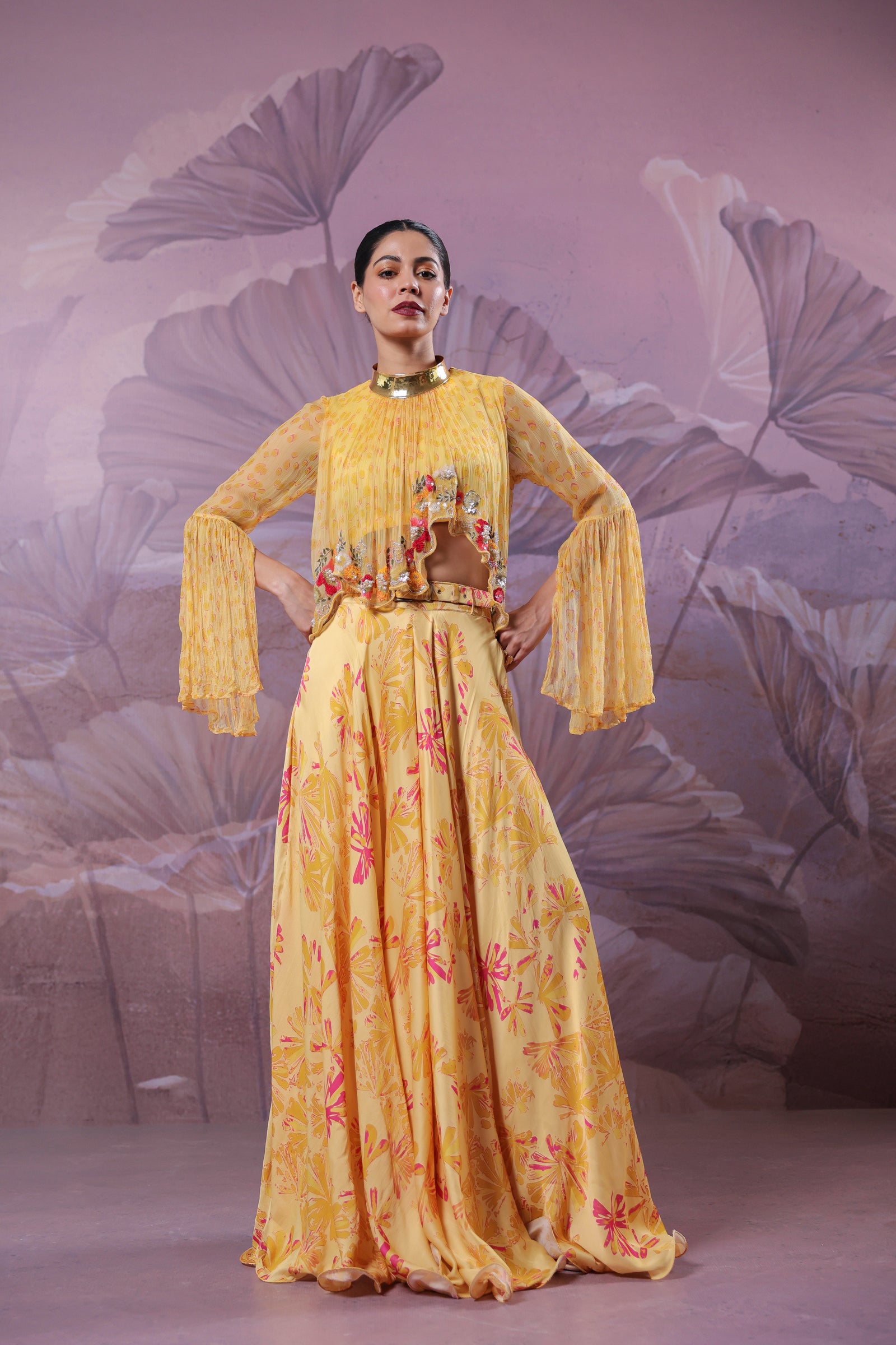 The Kesar Bagh Skirt top set