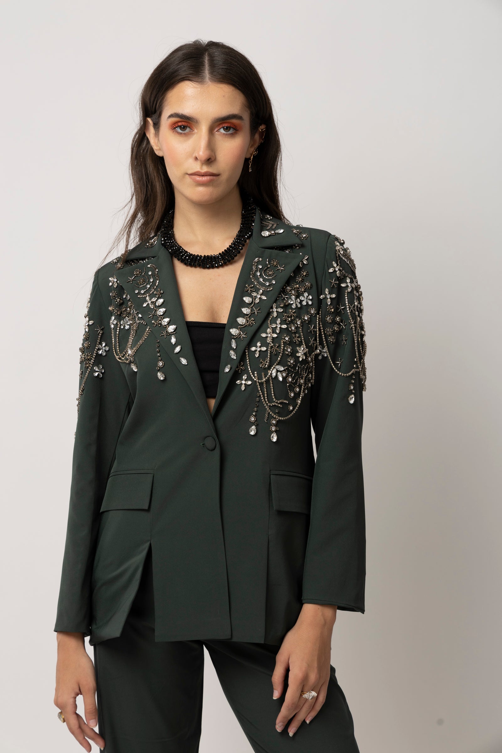 Vogue Verve Dark Green Blazer