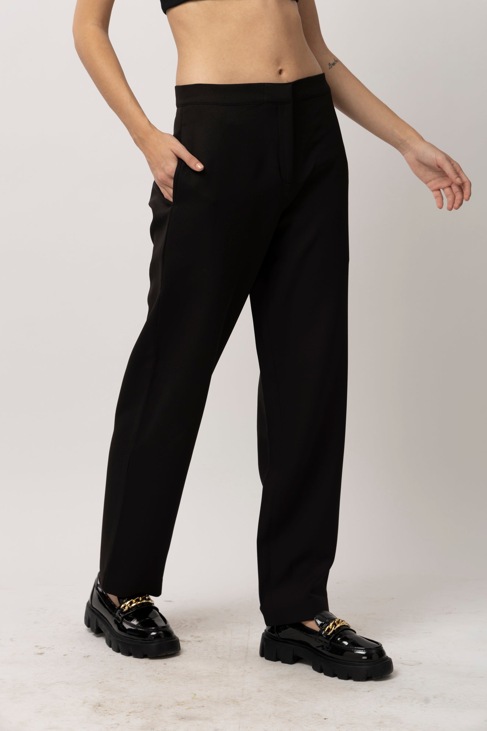 Black Precision Black Trouser