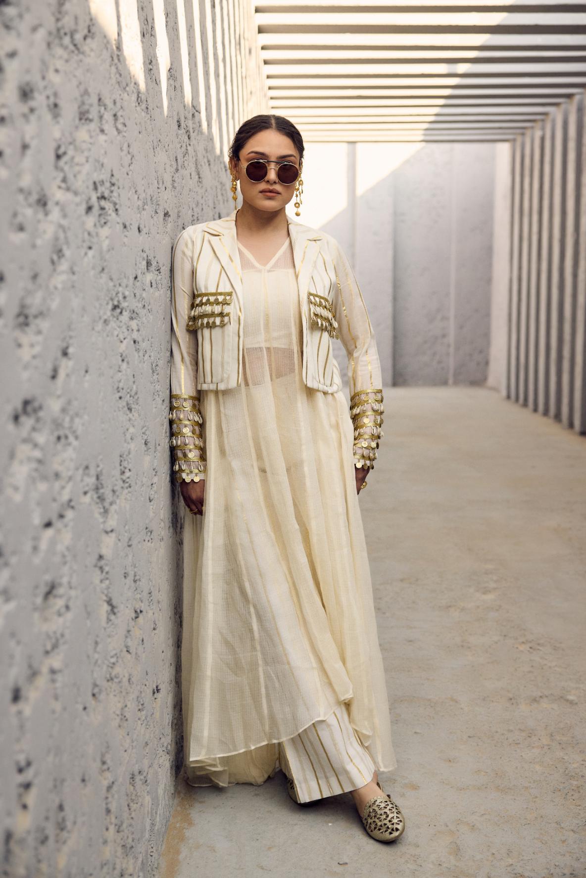 Devi Drape Ivory 4 Piece Set