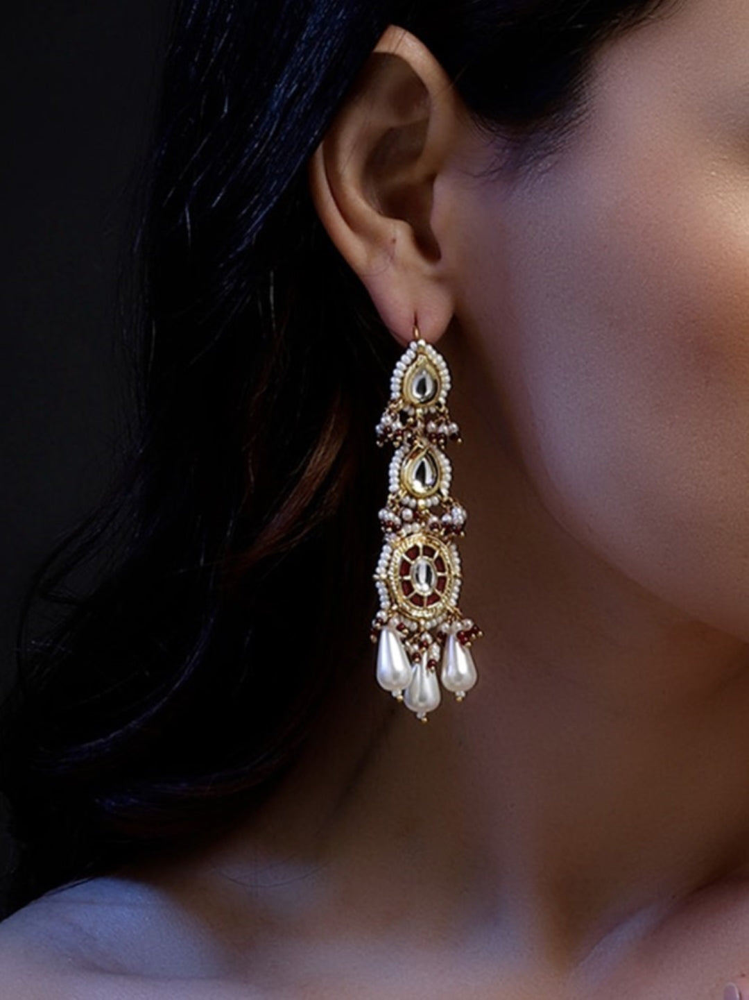 Husn-e-Laal Drop Earring