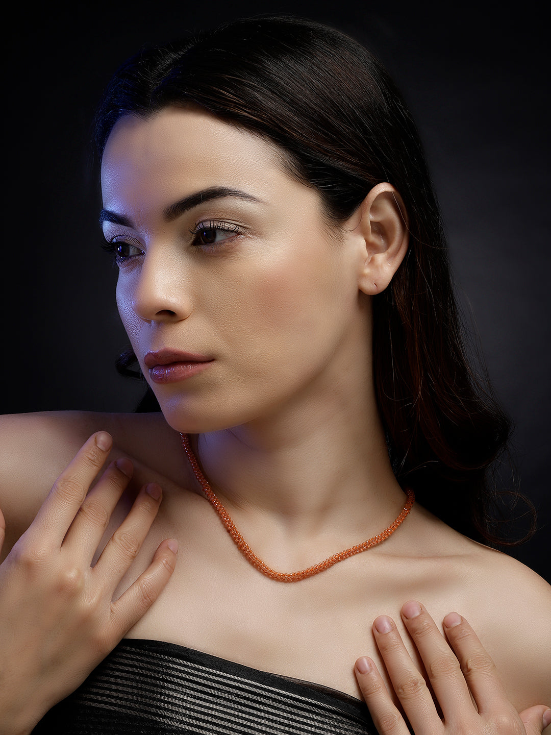 Narangi Sitaara layered necklace