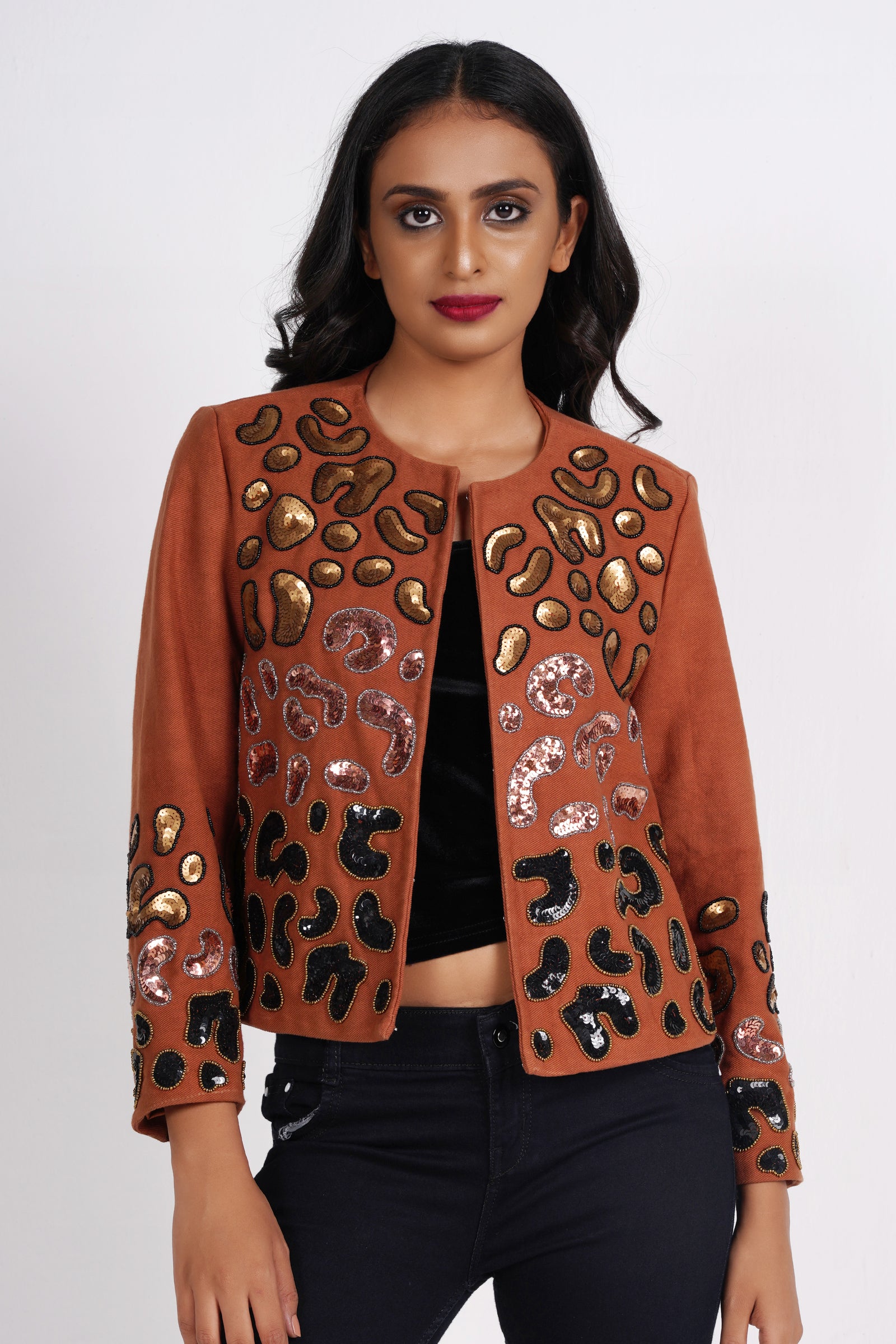 Leopard-Bling Jacket