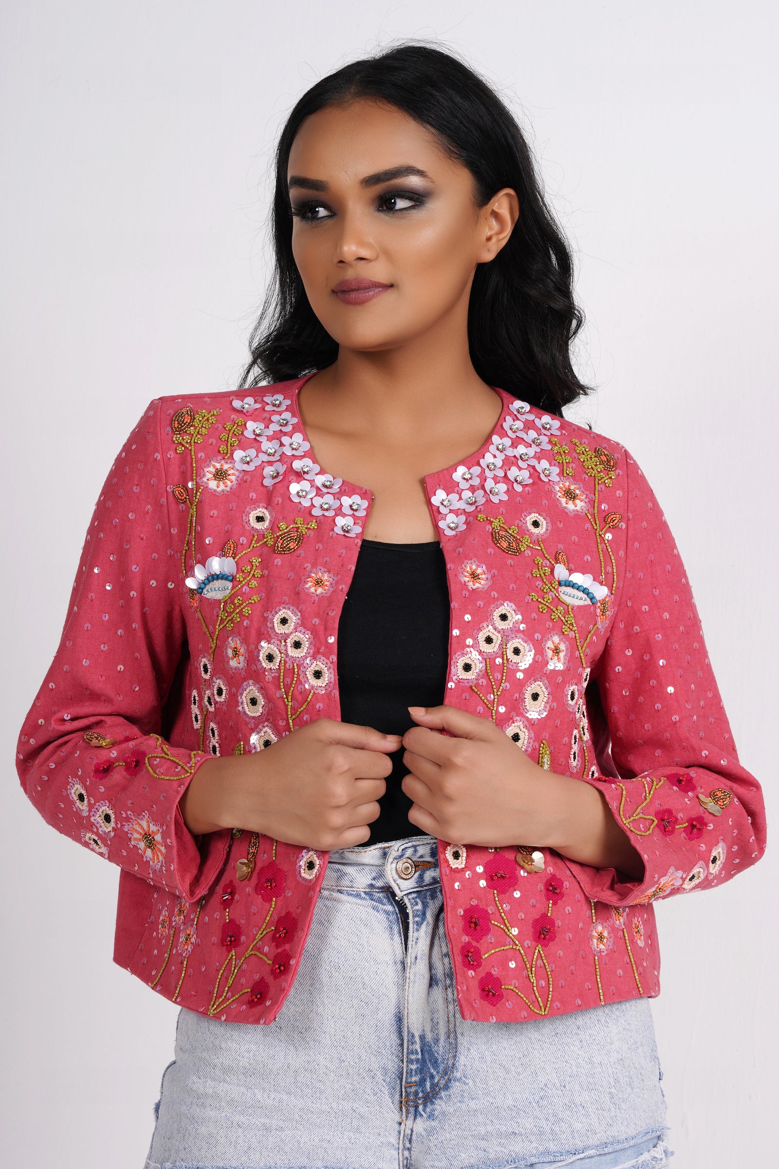 Garden Vine Sequin Jacket