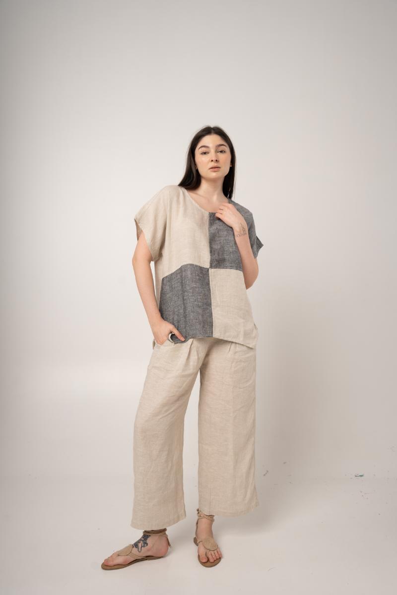 Pleated Flood Pant