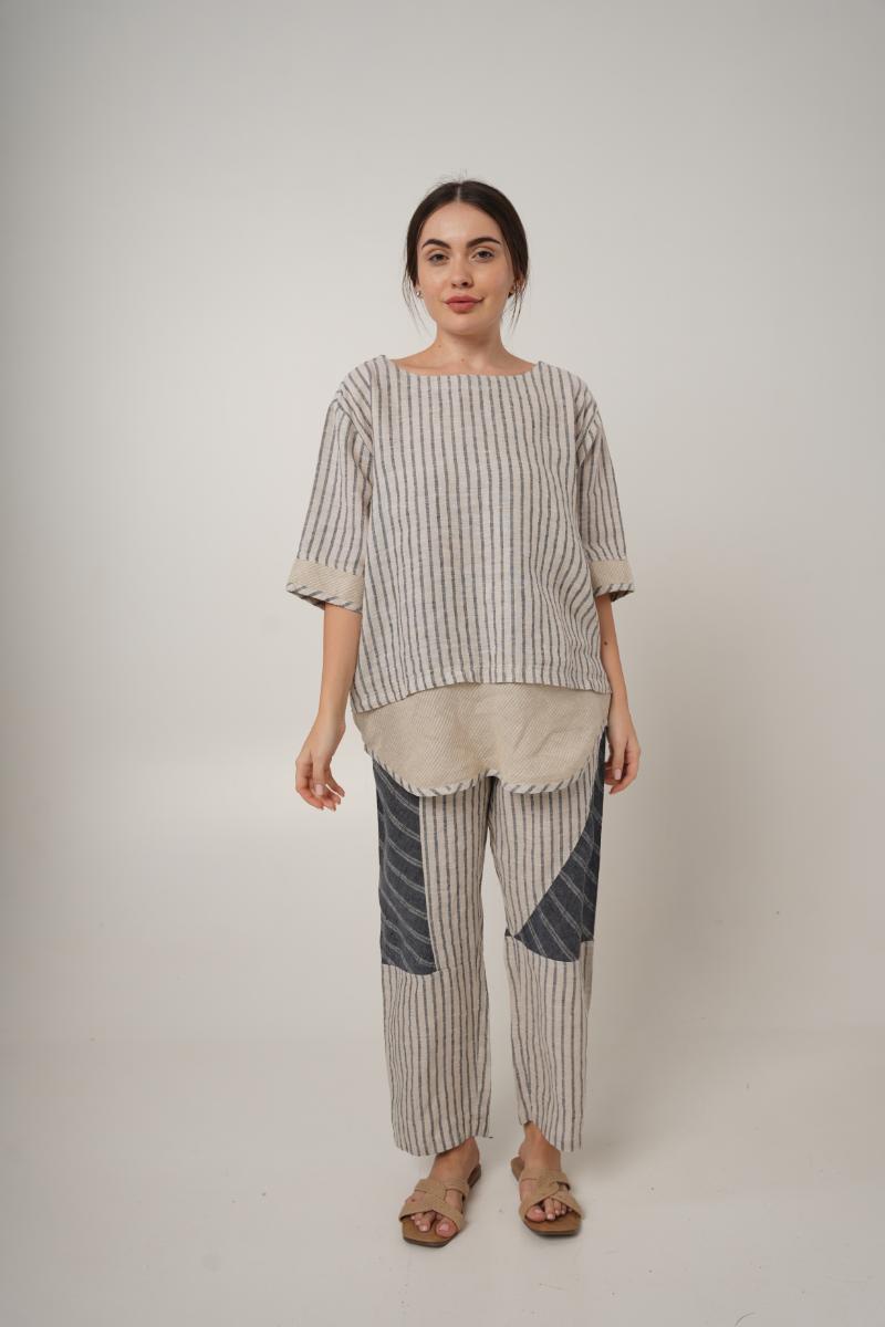 Vanetia Pure Linen Tops