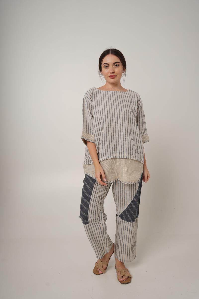 Vanetia Pure Linen Tops