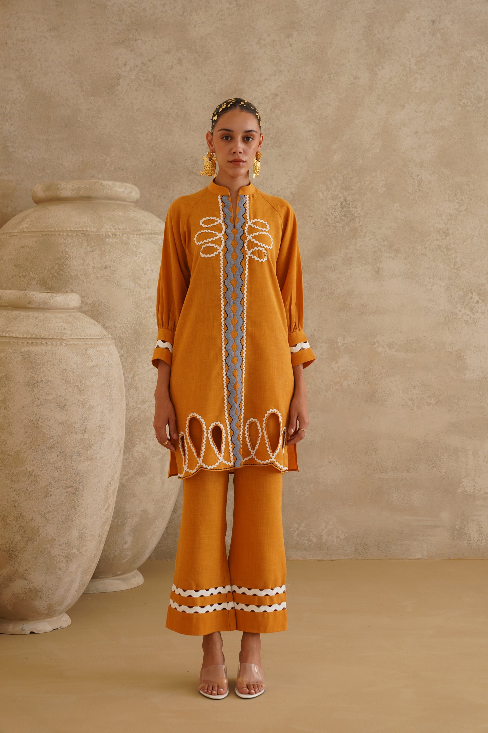 Mustard Yellow Ric-Rac Set