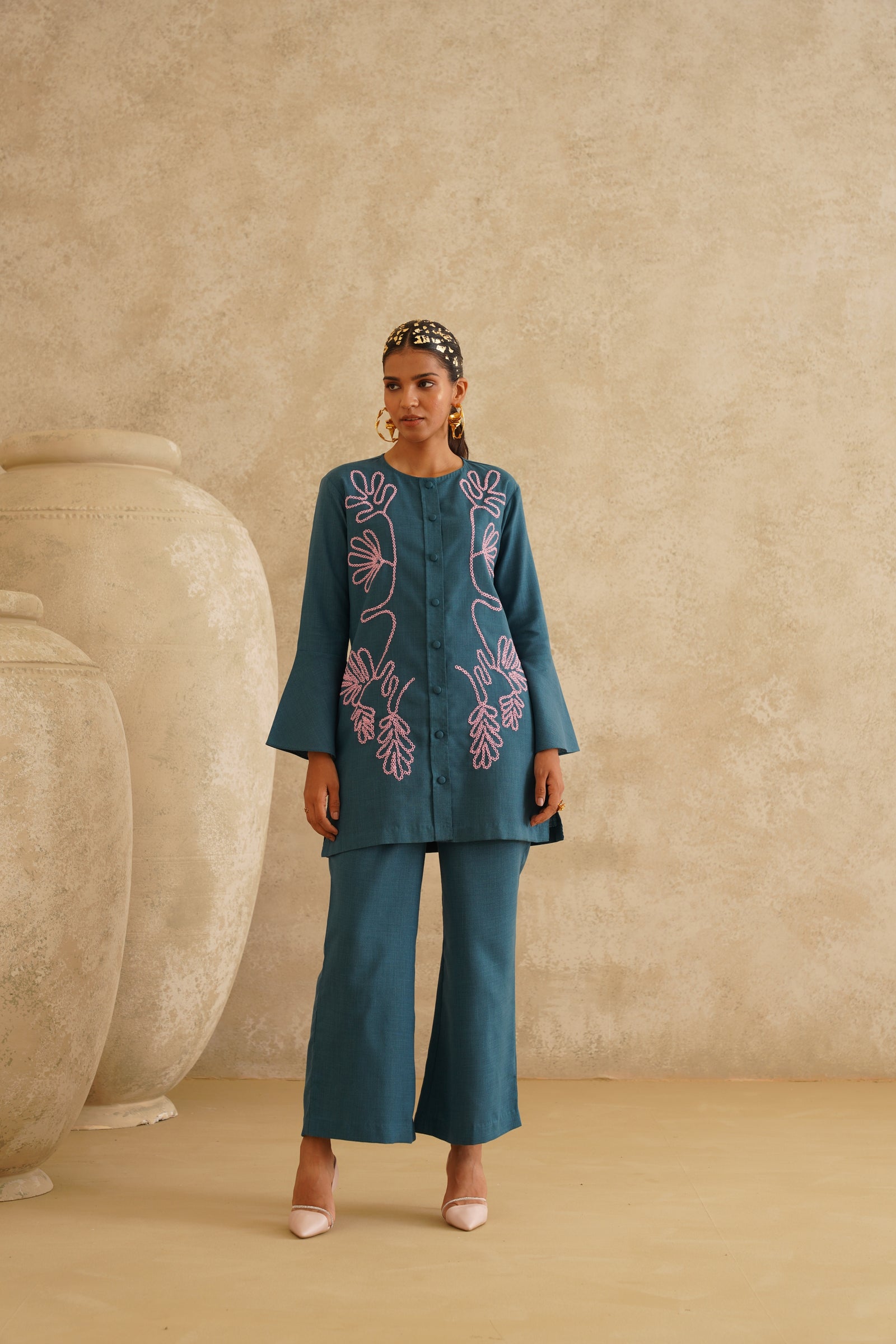 Teal with Pink Dori Set