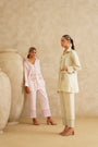 Pink Embellished Pocket
 Tunic Set