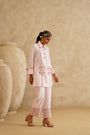 Pink Embellished Pocket
 Tunic Set