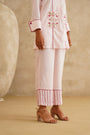 Pink Embellished Pocket
 Tunic Set