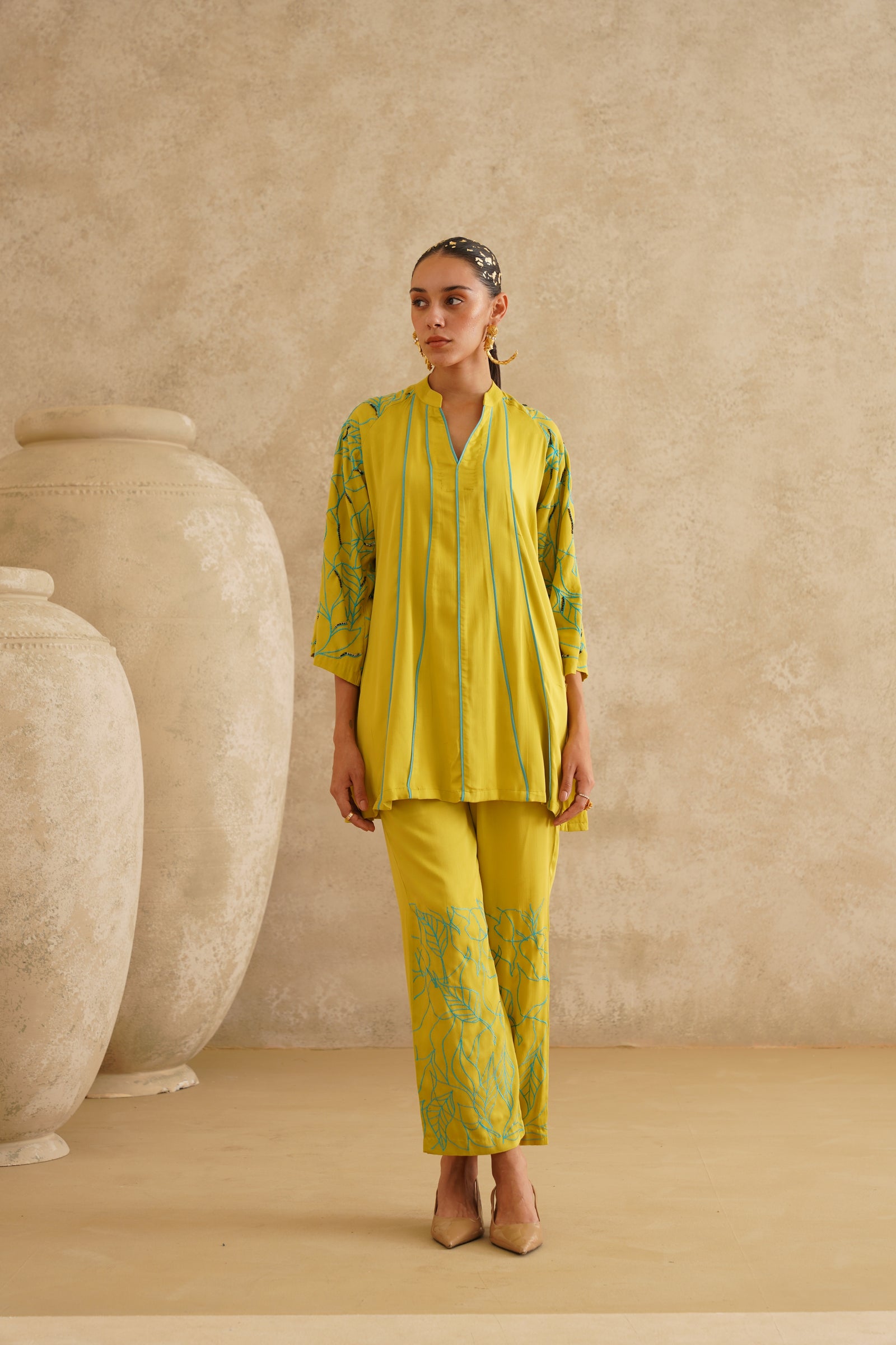 Lime Contrast Turquoise Set