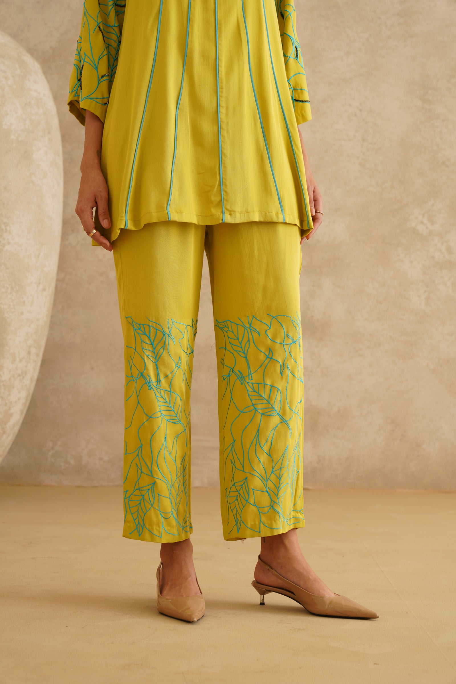 Lime Contrast Turquoise Set