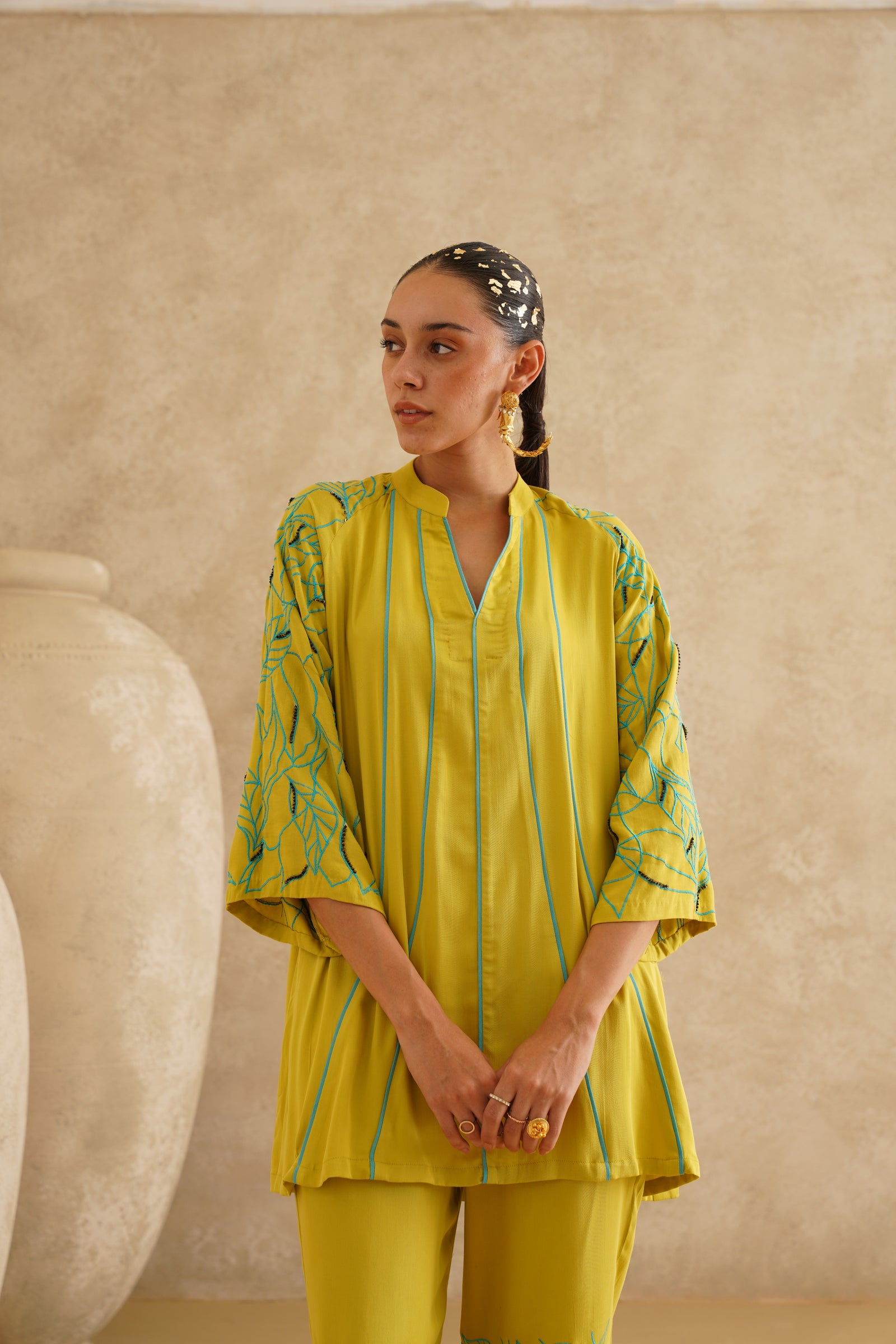 Lime Contrast Turquoise Set