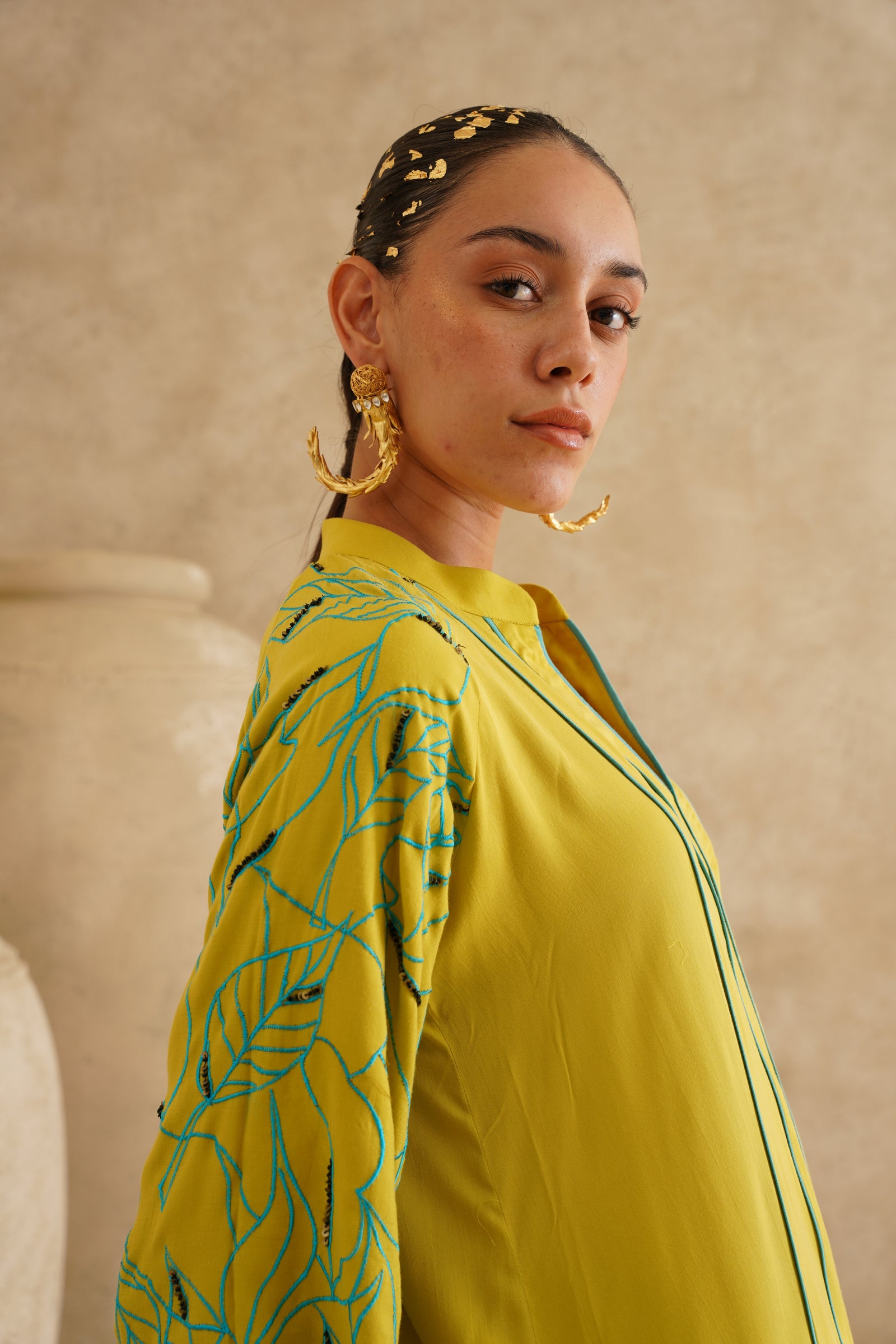 Lime Contrast Turquoise Set