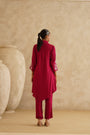 Raspberry Red Assymetric
Tunic Set