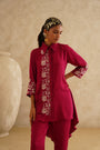 Raspberry Red Assymetric
Tunic Set