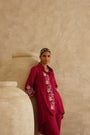 Raspberry Red Assymetric
Tunic Set