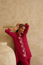 Raspberry Red Assymetric
Tunic Set