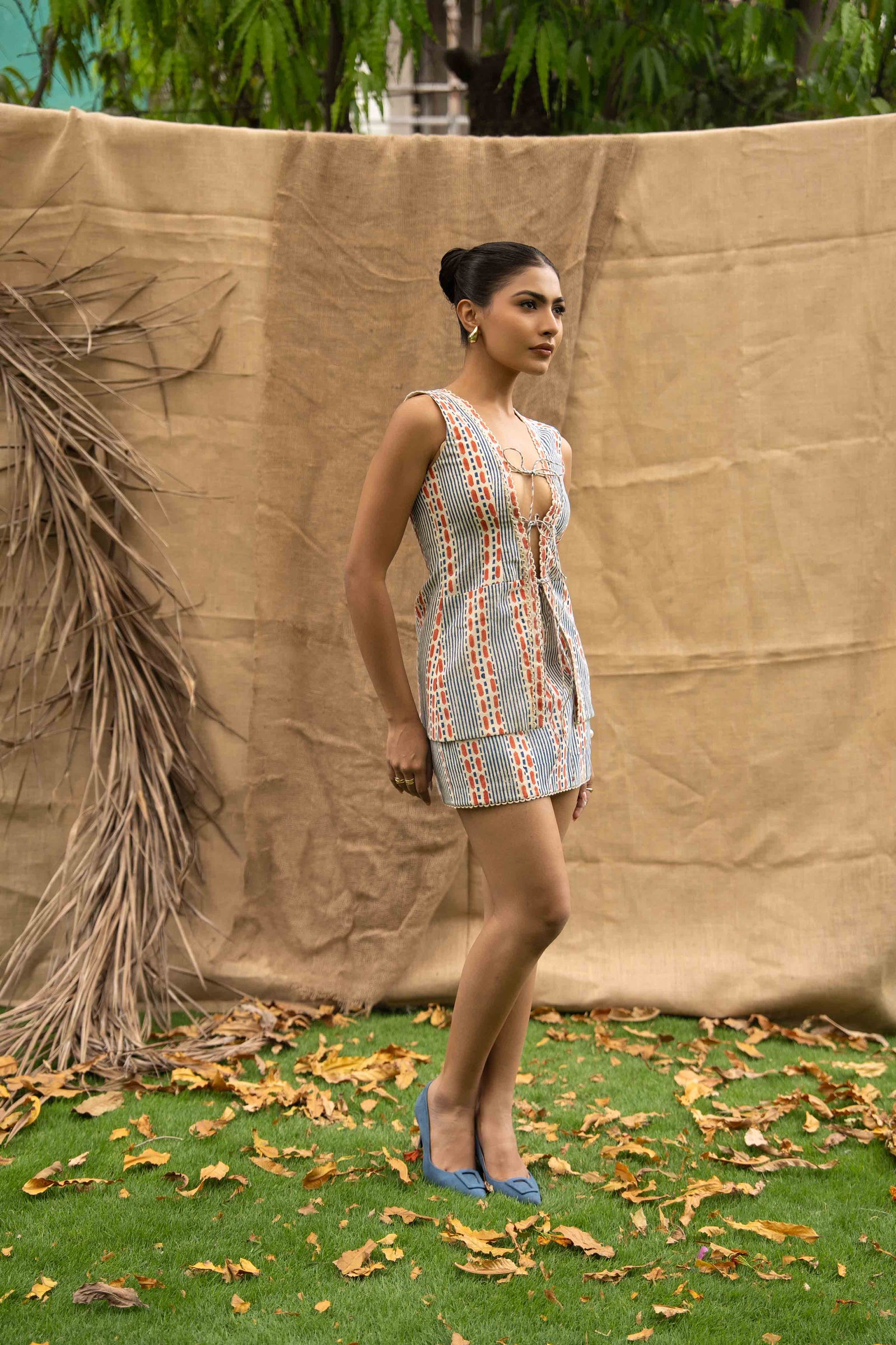 A Geometrical Printed Coord Set