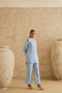 Cornflower Blue Lace Tunic Set