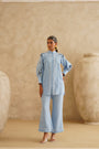 Cornflower Blue Lace Tunic Set