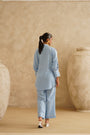 Cornflower Blue Lace Tunic Set