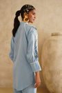 Cornflower Blue Lace Tunic Set