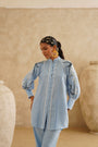 Cornflower Blue Lace Tunic Set