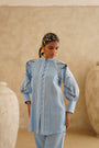 Cornflower Blue Lace Tunic Set