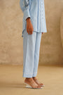 Cornflower Blue Lace Tunic Set