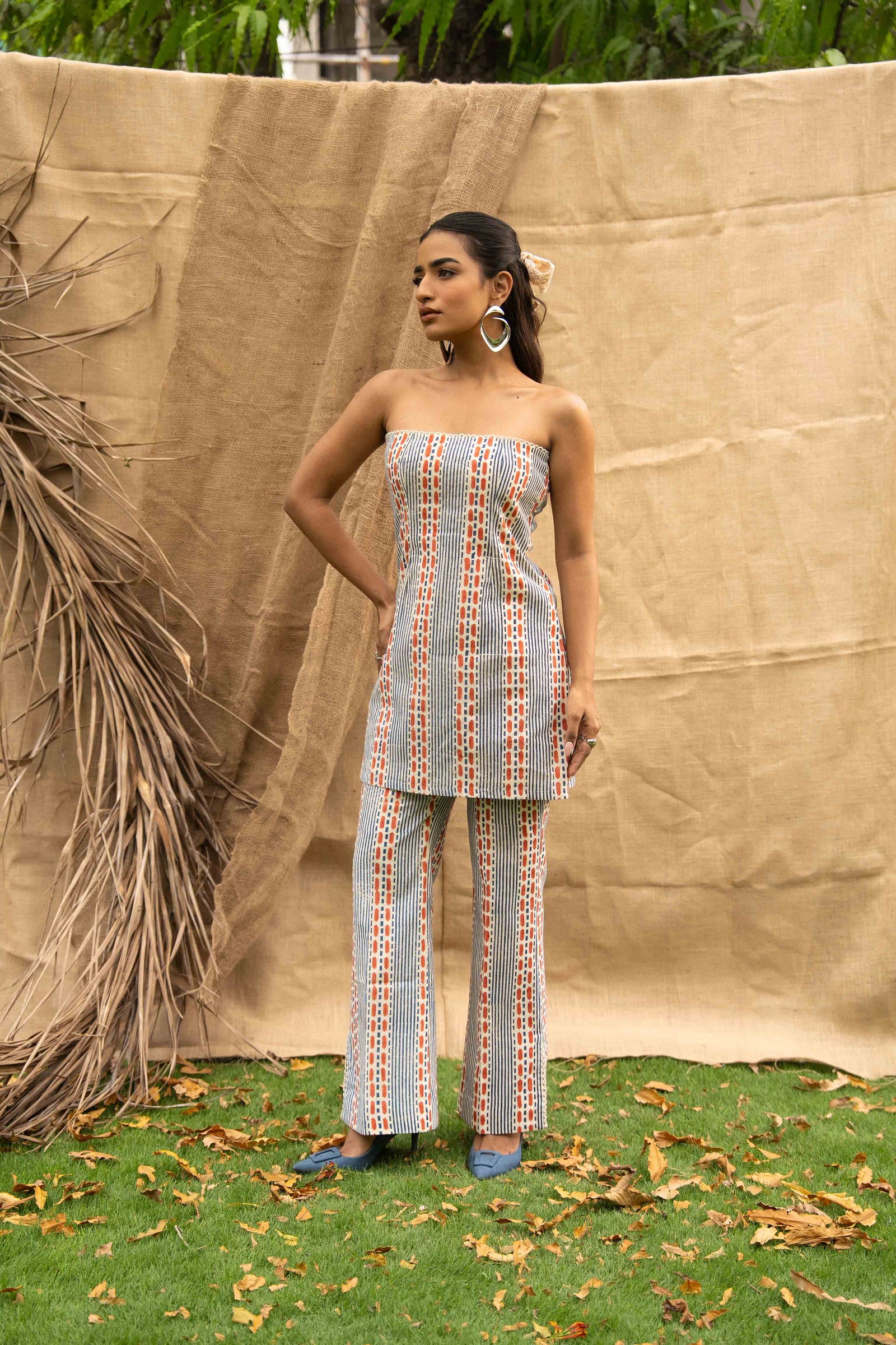 Geometric Printed Tube Top