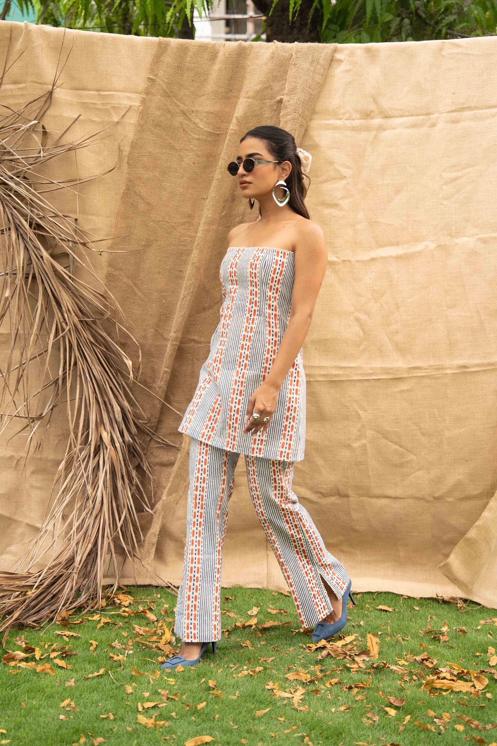 Geometric Printed Tube Top