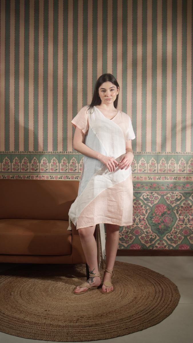 Pure Linen Solid Dresses
