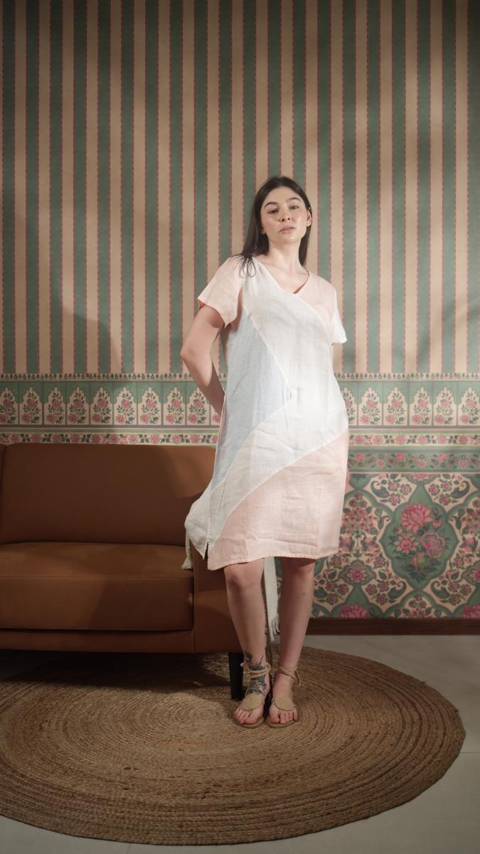 Pure Linen Solid Dresses