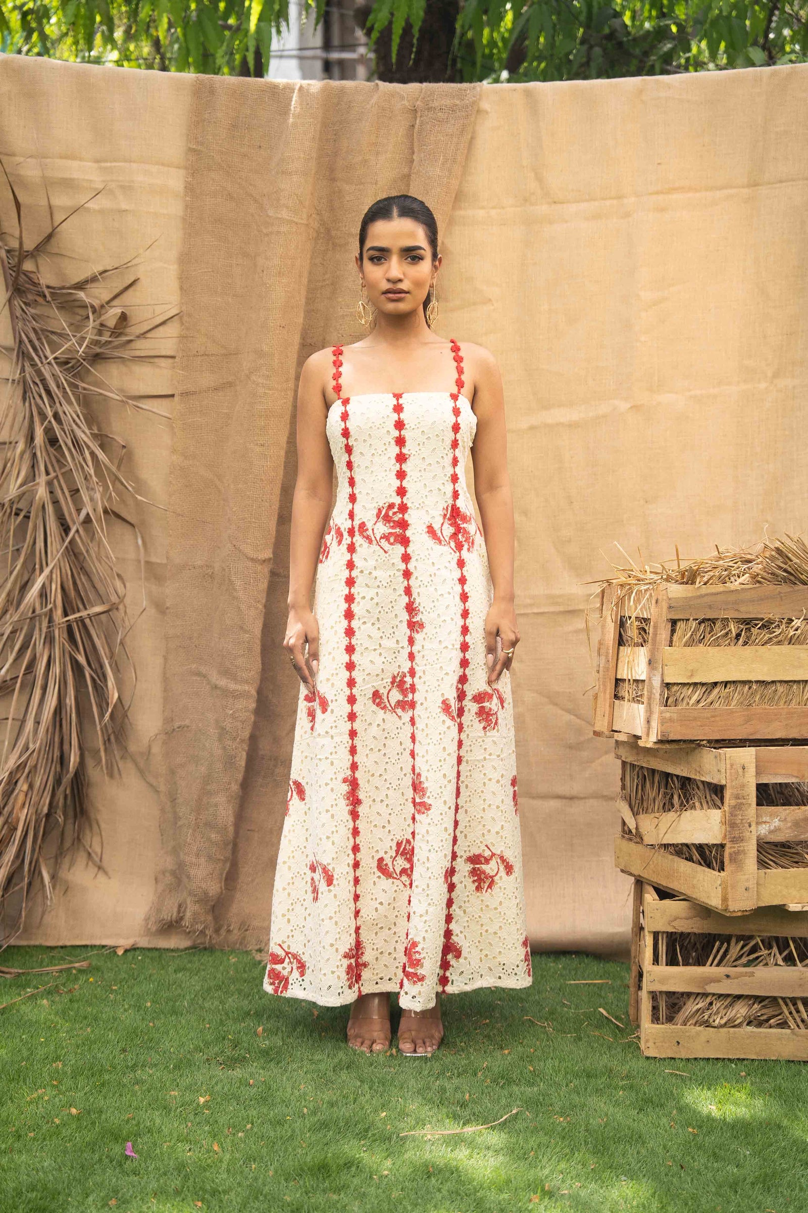 A Fit And Flare Maxi Dress