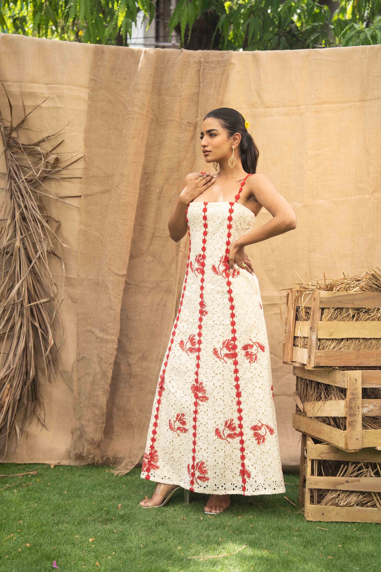 A Fit And Flare Maxi Dress