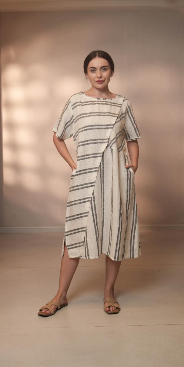 Sorrento Dressbedford Stripe White/Black