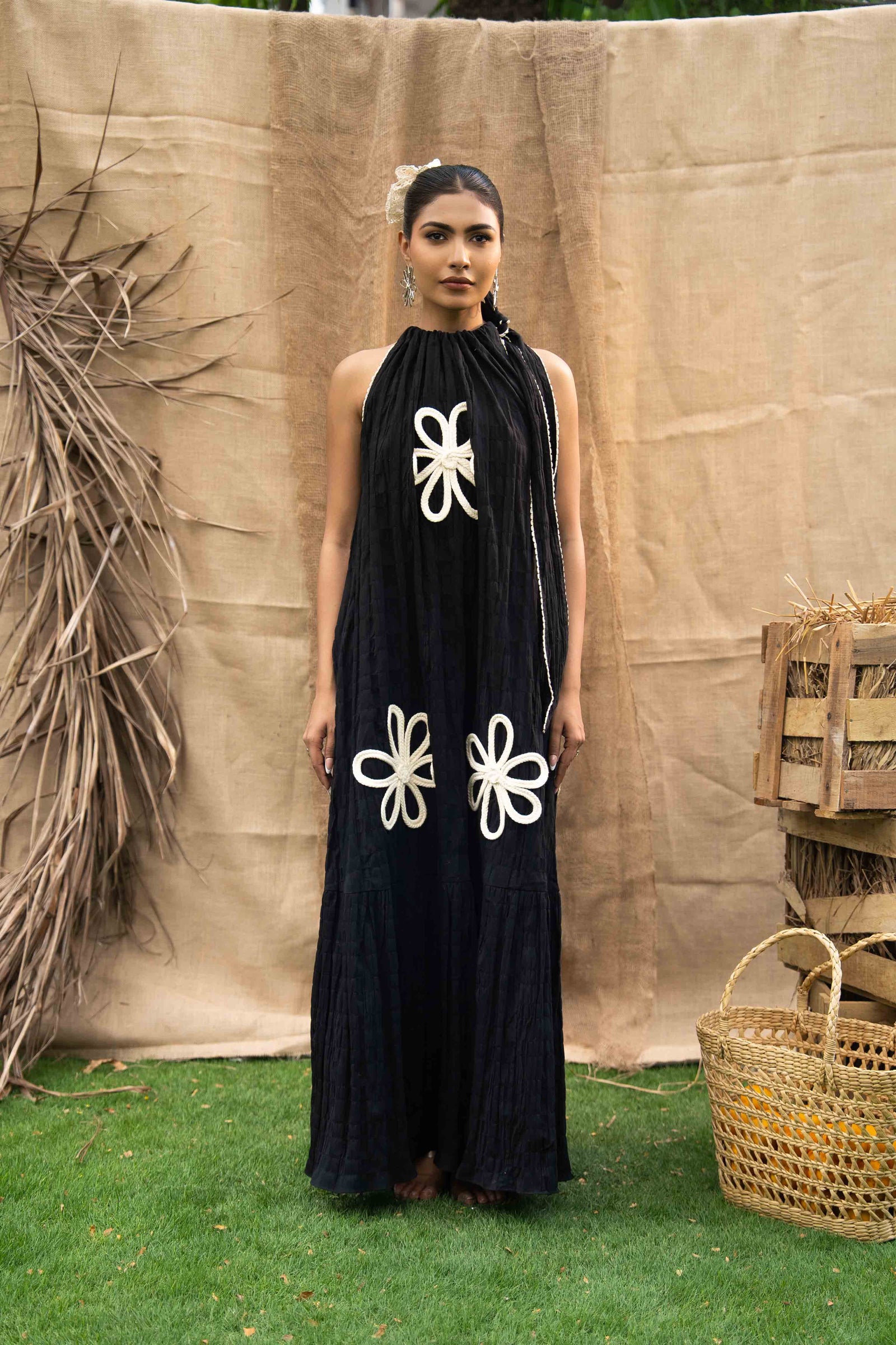 The Top Adorned With Hand Embroidered