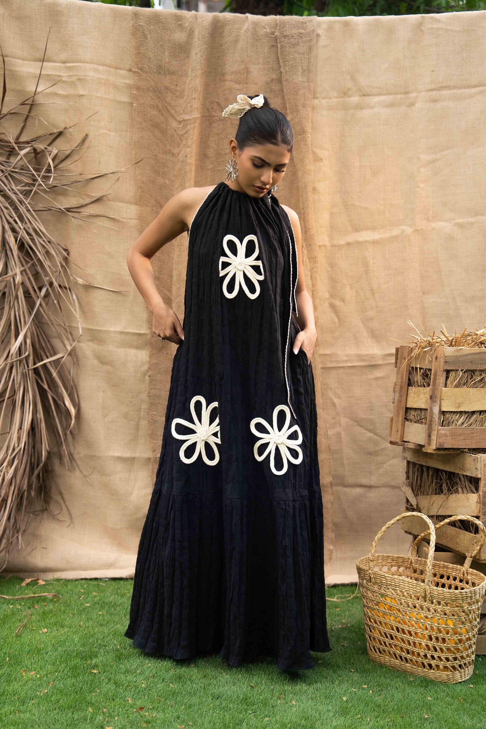 The Top Adorned With Hand Embroidered