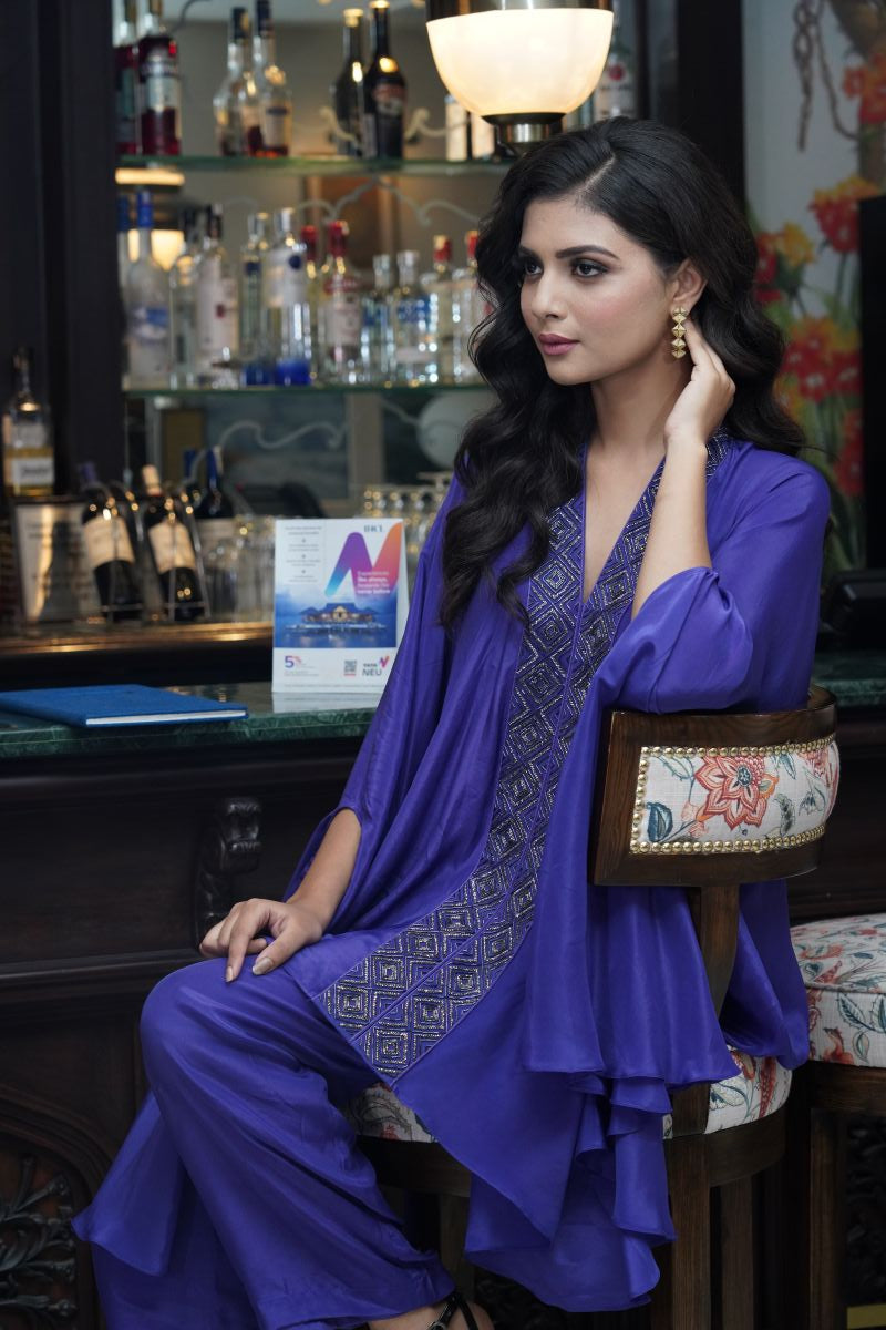 A Smocked Top Paired With Pants