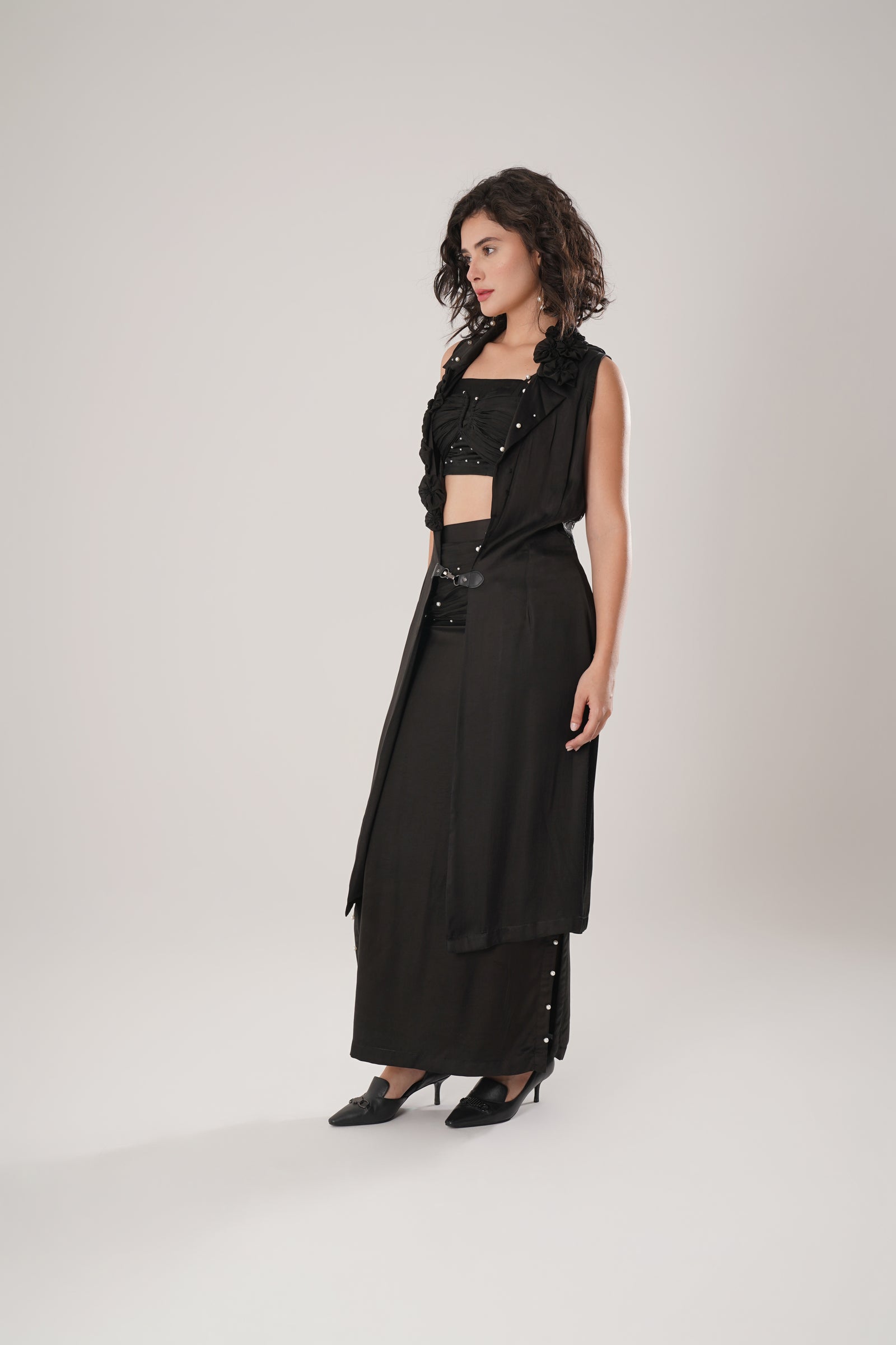 Sleeveless Summer Trench Is Crafted From Luxurious Modal Satin