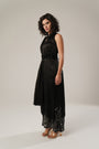 Grace Meets Contemporary Charm In This High-Slit Kurta Black