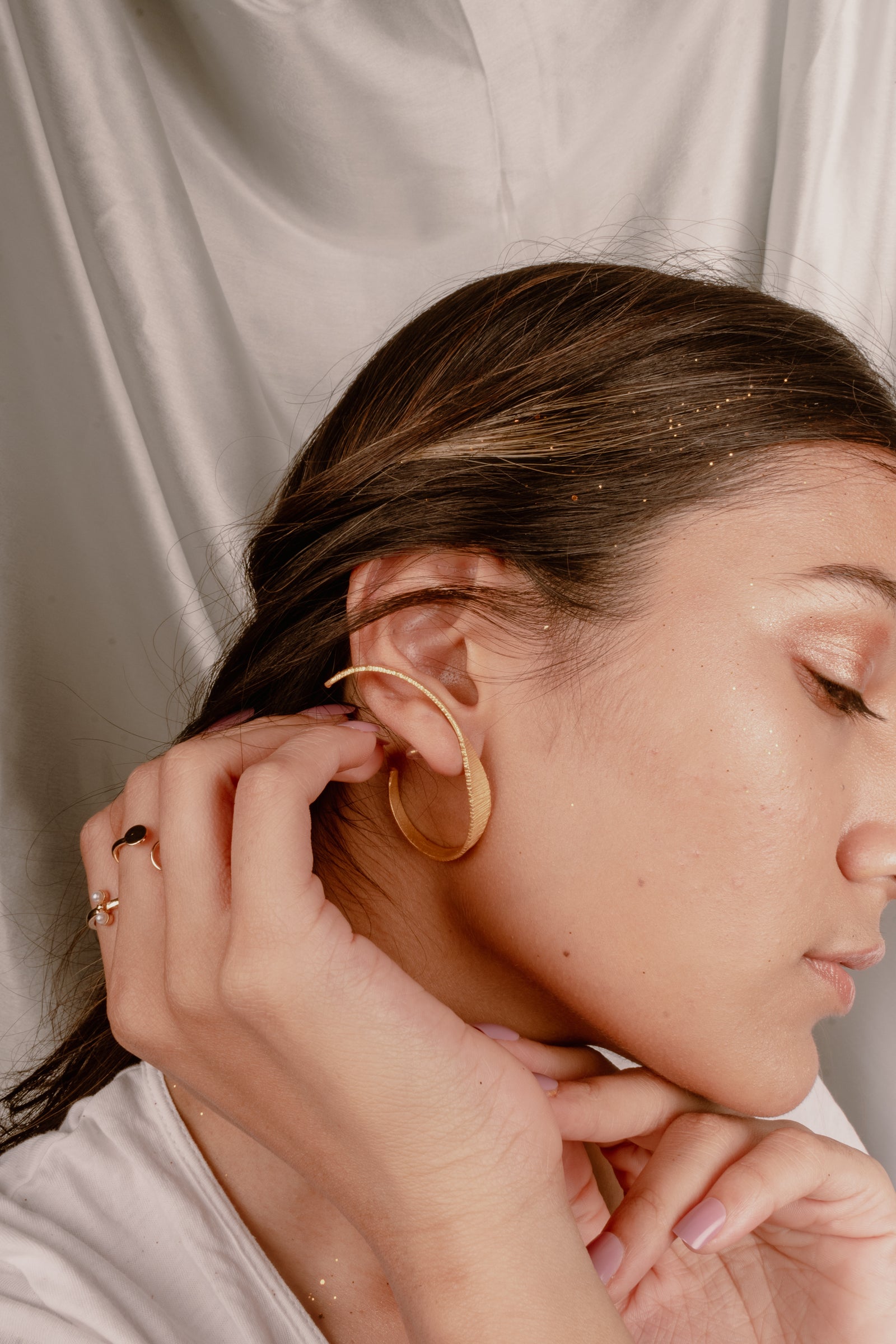 Line ear cuffs