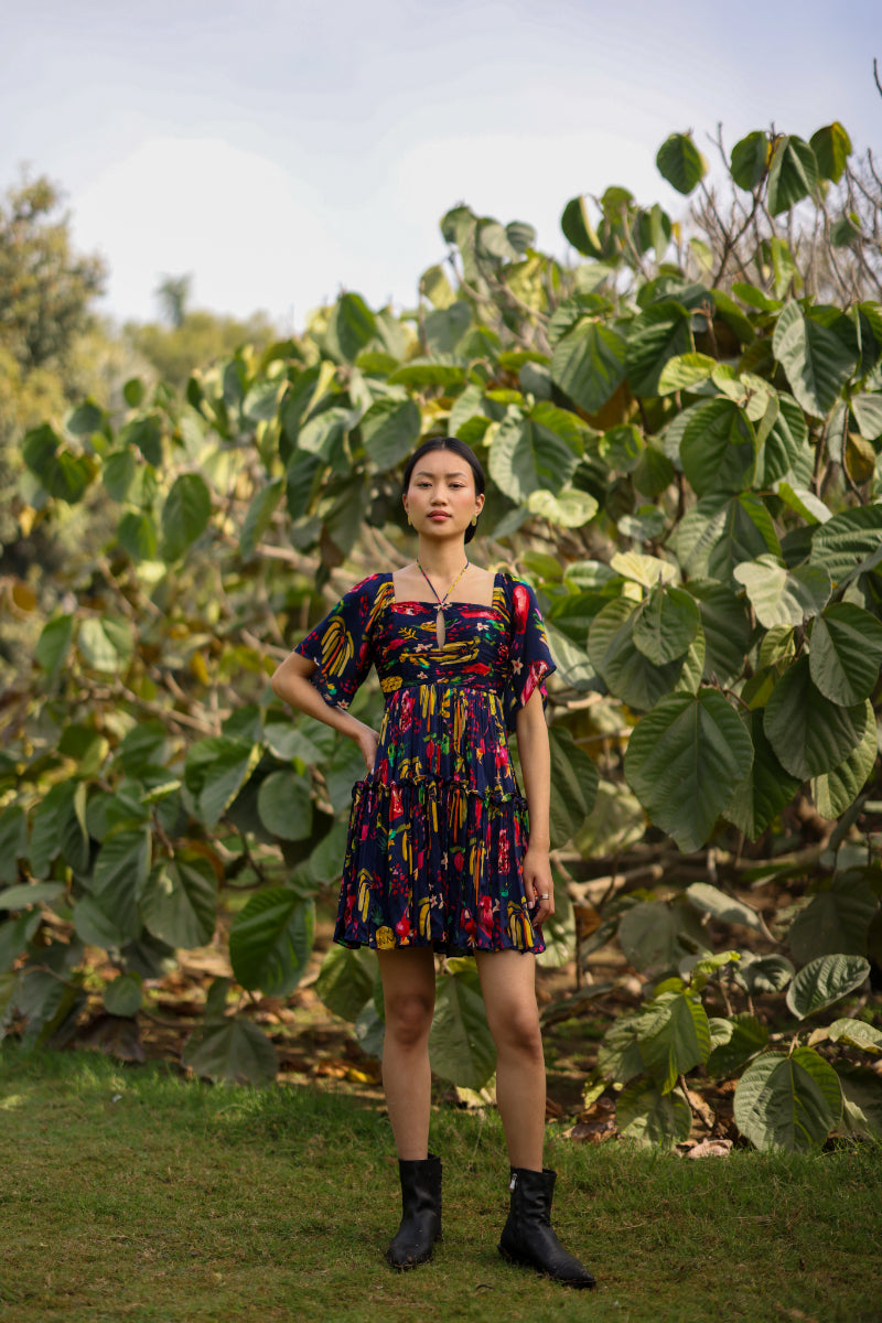 Ewoke Blue Mini Dress