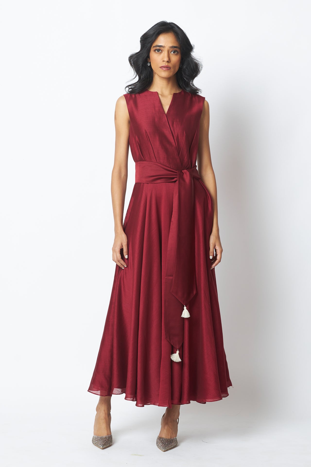 Huda - The Venetian Long Dress with Belt